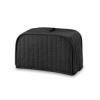 Ritz Quilted Two Slice Toaster Cover, Black