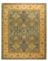 Safavieh Anatolia Collection Handmade Rug, Light Blue/Ivory, 5' x 8'