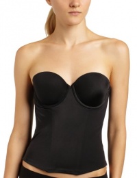 Maidenform Women's Custom Lift Strapless Longline With Convertible Straps,Black,34B