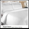 Royal Hotel's Stripe White 1200 Thread Count 4pc Queen Bed Sheet Set 100% Egyptian Cotton, Sateen Stripe, Deep Pocket, 1200 TC