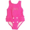 Guess Girls 12-24 Months Sailor Swimsuit (24 Months, Pink)