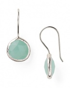 Coralia Leets has refined daytime jewelry by blending natural stones with elegantly simple construction. Here the designer combines Peruvian opal and sterling silver to create a pair of delicate drop earrings.