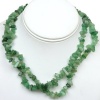 34 Natural Adventurine Chip Necklace 34 Inch 317 Carat