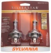 Sylvania 9003/HB2/H4 SU SilverStar Ultra Halogen Headlight Bulb (Low/High Beam), (Pack of 2)