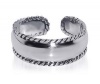 LWTS007 Sterling Silver 7mm Braided Toe Ring