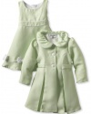 Bonnie Jean Girls 2-6X Coat Set, Green, 4T