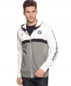 No need to spin your wheels on what to wear; grab this comfortable BMW fleece hoodie from Puma for instant sporty comfort.