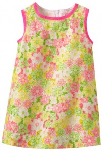 Lilly Pulitzer Girls 2-6X Little Lilly Classic Shift Eyelet Lace, Multi Floral Sunbonnet Lace, 5