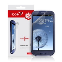 Tippin TPGS301 Samsung Galaxy S3 Screen Protector Film - Clear Full Coverage - Retail Packaging - 2 pcs included