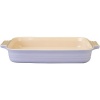 Le Creuset Stoneware 12-1/2-by-9-1/2-Inch Rectangular Baking Dish, Lilac