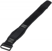 Voguestrap TX51012BK Allstrap 16-20mm Black Adjustable-Length Perforated Nylon Sport Strap Watchband