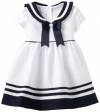 Bonnie Jean Girls 2-6X Nautical Dress, White, 2T