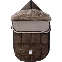 7A.M. ENFANT Le Sac Igloo Footmuff, Converts into a Single Panel Stroller and Car Seat Cover - Café, Small