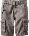 U.S. Polo Assn. Boys 8-20 Belted Washed Cargo Shorts