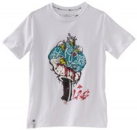 LRG - Kids Boys 8-20 No Brains Just Balls Tee, White, Large