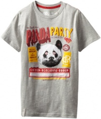 Lrg - Kids Boys 8-20 Panda Lettuce Tee, Ash Heather, Large