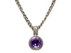 Amethyst Sterling Silver Necklace by Effy Collection LIFETIME WARRANTY