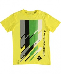 LRG Cascade Stripe T-Shirt (Sizes 4 - 7) - buttercup, 5