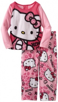 Ame Sleepwear Girls 2-6X Hello Kitty Xoxo Pajama Set, Multi, 6