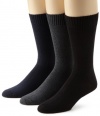 IZOD Men's 3-Pack Cotton Casual Flat Knit Socks