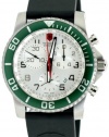 Victorinox Swiss Army Men's 241085 Maverick II Black Rubber Green Accent Chronograph Watch