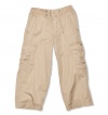 Unionbay Boys Knit Waist Cargo Pants Desert Khaki (7)