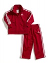 adidas Baby-Boys Infant Core Tricot Set, Red, 24 Months