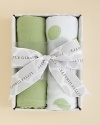 Swaddle, snuggle and shade with this pair of soft muslin blankets.