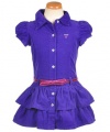 Guess Corduroyal Dress (Sizes 4 - 6X) - purple, 5 - 6