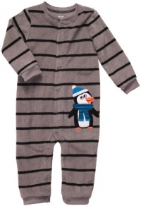 Carter's Infant Long Sleeve One Piece Coverall - Bundled Up Penguin-24 Months