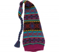 Muk Luks Girls Flower Fairisle Stocking Cap - One Size Fits Most