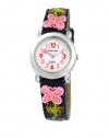 Jacques Farel Kids' HBBC5122R Butterfly Watch and Key Chain Gift Set