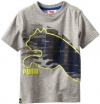 Puma - Kids Boys 2-7 Little Pixel Tee, Grey, 5