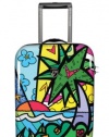 Heys USA Luggage Britto Palm 22 Inch Hardside Carry-on Spinner, Palm, 22 Inch