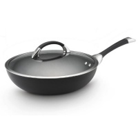 Circulon Symmetry Hard Anodized Nonstick 12-Inch Covered Stir Fry Ultimate Pan