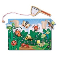 Melissa & Doug Deluxe 10-Piece Magnetic Bug Catching Game