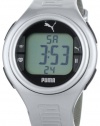 PUMA Men's PU910541009 Pulse Metallic Silver Heart Rate Monitor Watch