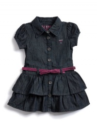 GUESS Kids Girls Denim Dress, RINSE (18M)