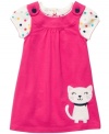 Start the day on a bright note with this precious polka-dot bodysuit and jumper-dress set from Carter's.