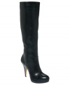 The Galla tall dress boots by INC International Concepts are sophisticated and polished with a heel that's to die for.