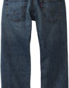 Levi's Boys 8-20 550 Relaxed Fit Jean , CLEAN CROSSHATCH, 10 Regular