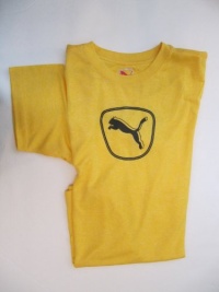 Puma Cool Cell Performance T-Shirt Boys Size Large Lemon Yellow