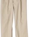 Nautica Sportswear Kids Boys 8-20 Pleated Twill Pant, Khaki, 20