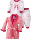 Baby Bunz Baby-girls Infant LG 3 Piece Ballet Robe and Pajama Set