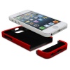 GreatShield iSlide Dock-Friendly Slim-Fit PolyCarbonate Hard Case for Apple iPhone 5 (Red)