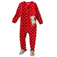 Carter's Baby Girls One Piece Polyester Micro Fleece Smiling Reindeer Footed Blanket Sleeper Pajama (12 Months)