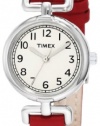 Timex Women's T2N661 Weekender Petite Casual Red Woven Strap Watch