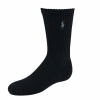 Polo Ralph Lauren boys crew socks black 3pairs - 8-9.5 (shoe size 13-3)