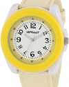 Sprout Women's ST/2027YLYL Yellow Organic Cotton Strap Bamboo Dial Eco-Friendly Watch