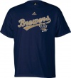 Milwaukee Brewers Navy Adidas New Script Youth T-Shirt